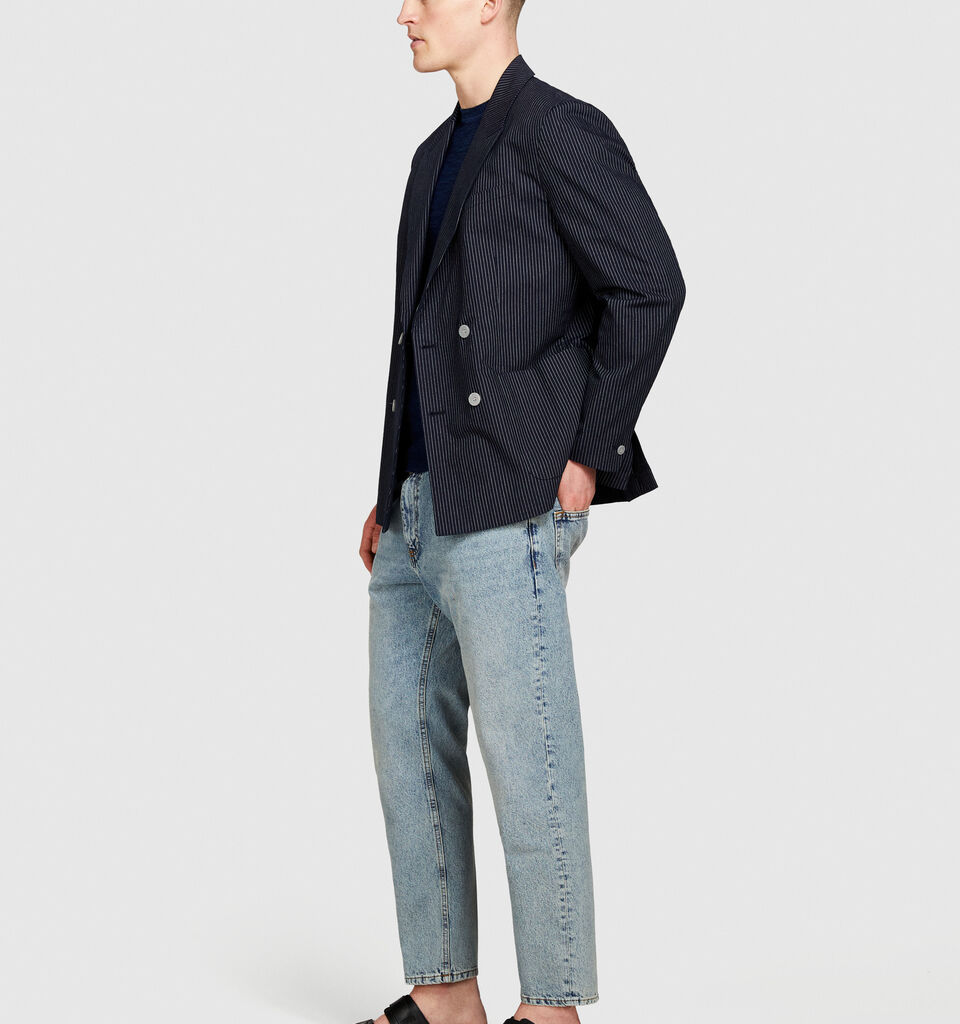 Carrot fit jeans - men's slim fit jeans - Light Blue | Sisley image number 2